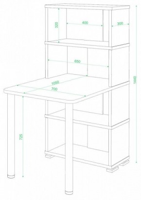Стол компьютерный Домино СБ-10М/4 в Заречном - zarechnyy.mebel24.online | фото 2