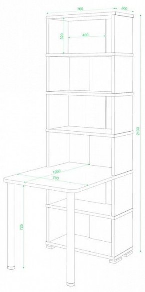 Стол компьютерный Домино СБ-10М/6 в Заречном - zarechnyy.mebel24.online | фото 2
