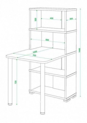 Стол компьютерный Домино СБ-10М4 в Заречном - zarechnyy.mebel24.online | фото 3