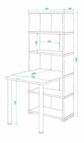 Стол компьютерный Домино СБ-10М5 в Заречном - zarechnyy.mebel24.online | фото 3