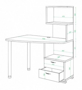 Стол компьютерный Домино СКМ-60 в Заречном - zarechnyy.mebel24.online | фото 2