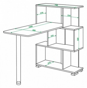 Стол компьютерный Домино СЛ-5-3СТ в Заречном - zarechnyy.mebel24.online | фото 2