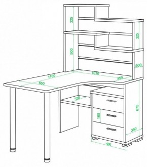 Стол компьютерный Домино СР-132-140 в Заречном - zarechnyy.mebel24.online | фото 2