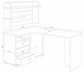 Стол компьютерный Домино СР-145 в Заречном - zarechnyy.mebel24.online | фото 2