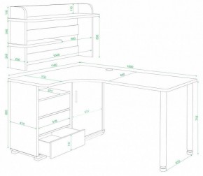 Стол компьютерный Домино СР-145М в Заречном - zarechnyy.mebel24.online | фото 2