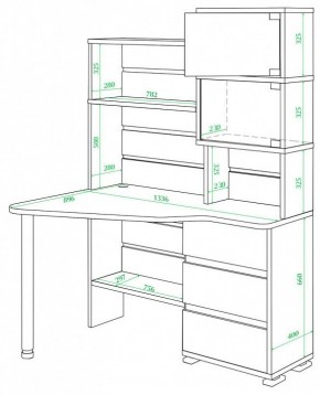 Стол компьютерный Домино СР-322 в Заречном - zarechnyy.mebel24.online | фото 2
