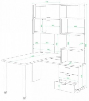 Стол компьютерный Домино СР-500М/140 в Заречном - zarechnyy.mebel24.online | фото 2