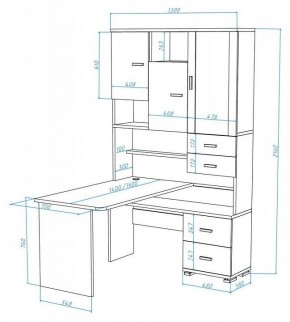 Стол компьютерный Домино СР-620/140 в Заречном - zarechnyy.mebel24.online | фото 2