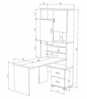 Стол компьютерный Домино СР-720/180 в Заречном - zarechnyy.mebel24.online | фото 2