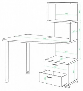 Стол компьютерный СКМ-60 в Заречном - zarechnyy.mebel24.online | фото 2