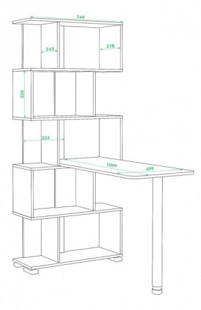 Стол компьютерный СЛ-5СТ в Заречном - zarechnyy.mebel24.online | фото 2