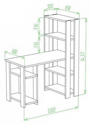 Стол компьютерный Slim СТН-145/120 в Заречном - zarechnyy.mebel24.online | фото 2