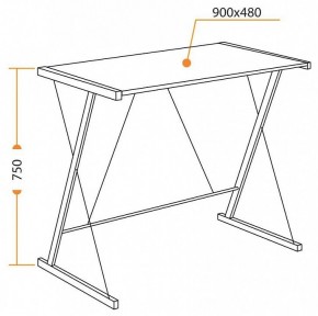 Стол компьютерный WD-09 в Заречном - zarechnyy.mebel24.online | фото 6
