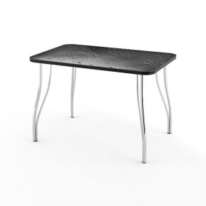 Стол кухонный Волна фотопечать плита P-416 В1 черный в Заречном - zarechnyy.mebel24.online | фото