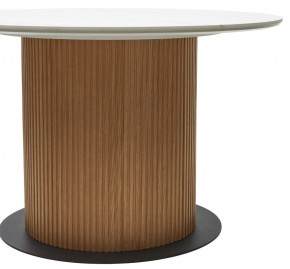 Стол MESA D120 цвет БЕЛЫЙ МРАМОР M326 / Каркас OAK, ®DISAUR в Заречном - zarechnyy.mebel24.online | фото 6