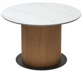 Стол MESA D120 цвет БЕЛЫЙ МРАМОР M326 / Каркас OAK, ®DISAUR в Заречном - zarechnyy.mebel24.online | фото 7