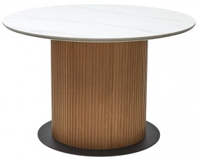 Стол MESA D120 цвет БЕЛЫЙ МРАМОР M326 / Каркас OAK, ®DISAUR в Заречном - zarechnyy.mebel24.online | фото 9