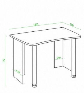 Стол офисный Домино Лайт СКЛ-Софт120 в Заречном - zarechnyy.mebel24.online | фото 2