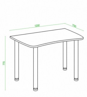 Стол офисный Домино Лайт СКЛ-Софт120МО в Заречном - zarechnyy.mebel24.online | фото 2