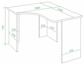 Стол письменный Домино Lite СКЛ-Угл120 в Заречном - zarechnyy.mebel24.online | фото 2