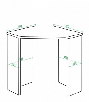 Стол письменный Домино Lite СКЛ-Угл70 в Заречном - zarechnyy.mebel24.online | фото 2