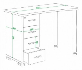 Стол письменный Домино нельсон СКМ-50 в Заречном - zarechnyy.mebel24.online | фото 5