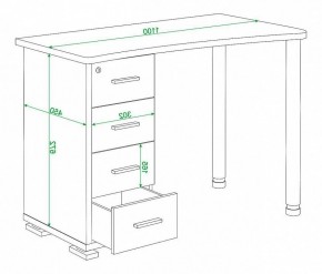 Стол письменный Домино нельсон СКМ-50 в Заречном - zarechnyy.mebel24.online | фото 5