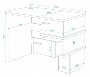 Стол письменный Домино СД-15 в Заречном - zarechnyy.mebel24.online | фото 2