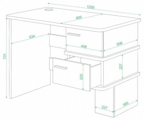 Стол письменный Домино СД-15 С в Заречном - zarechnyy.mebel24.online | фото 2