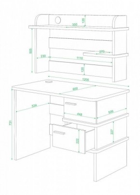 Стол письменный Домино СД-15C в Заречном - zarechnyy.mebel24.online | фото 2