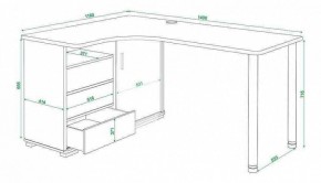 Стол письменный Домино СР-145СМ в Заречном - zarechnyy.mebel24.online | фото 5