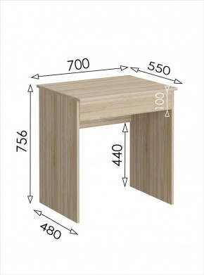 Стол письменный мини с ящиком Салоу в Заречном - zarechnyy.mebel24.online | фото 3