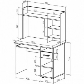 Стол письменный Остин в Заречном - zarechnyy.mebel24.online | фото 3