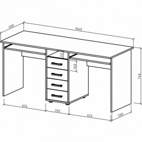 Стол письменный Остин в Заречном - zarechnyy.mebel24.online | фото 3