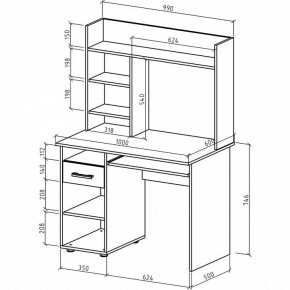 Стол письменный Остин в Заречном - zarechnyy.mebel24.online | фото 3