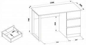 Стол письменный СПм-205 в Заречном - zarechnyy.mebel24.online | фото 4