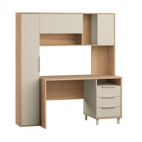 Стол рабочий 12.95 N Комфорт (Дуб сонома, Сатин 7045 PE) в Заречном - zarechnyy.mebel24.online | фото