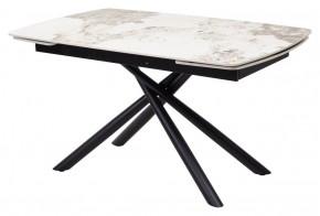 Стол RIVOLI 140 GLOSS LUXURY PANDORA SOLID CERAMIC / BLACK, ®DISAUR в Заречном - zarechnyy.mebel24.online | фото 1