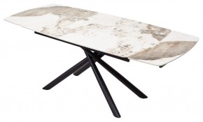 Стол RIVOLI 140 GLOSS LUXURY PANDORA SOLID CERAMIC / BLACK, ®DISAUR в Заречном - zarechnyy.mebel24.online | фото 2