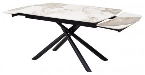 Стол RIVOLI 140 GLOSS LUXURY PANDORA SOLID CERAMIC / BLACK, ®DISAUR в Заречном - zarechnyy.mebel24.online | фото 6