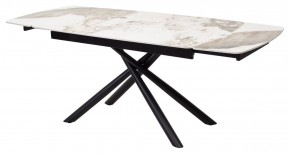 Стол RIVOLI 140 GLOSS LUXURY PANDORA SOLID CERAMIC / BLACK, ®DISAUR в Заречном - zarechnyy.mebel24.online | фото 7