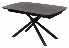 Стол RIVOLI 140 MATT BLACK MARBLE SOLID CERAMIC / BLACK, ®DISAUR в Заречном - zarechnyy.mebel24.online | фото 1