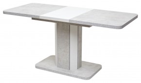 Стол STORK 120 Белый бетон/ Белый М-City в Заречном - zarechnyy.mebel24.online | фото 1