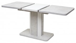 Стол STORK 120 Белый бетон/ Белый М-City в Заречном - zarechnyy.mebel24.online | фото 3