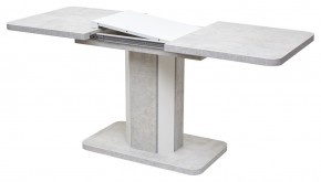 Стол STORK 120 Белый бетон/ Белый М-City в Заречном - zarechnyy.mebel24.online | фото 4