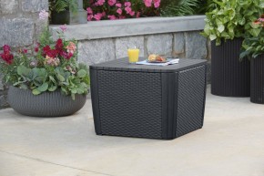 Стол-сундук Лузон Плюс (Luzon Plus Flat Wicker), графит в Заречном - zarechnyy.mebel24.online | фото 1