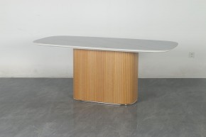 Стол TAMPA 180 цвет БЕЛЫЙ МРАМОР M326, керамика / Каркас OAK, ®DISAUR в Заречном - zarechnyy.mebel24.online | фото 10