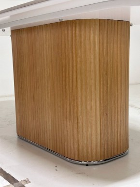 Стол TAMPA 180 цвет БЕЛЫЙ МРАМОР M326, керамика / Каркас OAK, ®DISAUR в Заречном - zarechnyy.mebel24.online | фото 4