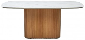 Стол TAMPA 180 цвет БЕЛЫЙ МРАМОР M326, керамика / Каркас OAK, ®DISAUR в Заречном - zarechnyy.mebel24.online | фото 9
