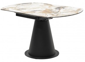 Стол TERAMO 135 GLOSS GRAND JADE SOLID CERAMIC, керамика, поворотн.механизм / Черный каркас, ®DISAUR в Заречном - zarechnyy.mebel24.online | фото 10